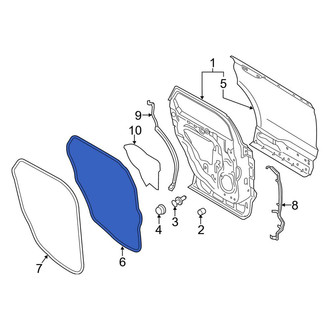 Lincoln OE - Rear Right Outer Door Seal