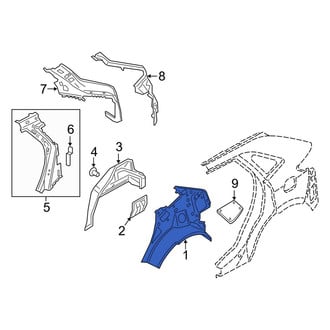 Lincoln OE - Rear Right Inner Quarter Panel