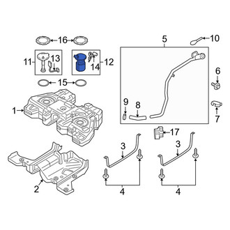 Lincoln OE - Left Fuel Pump and Sender Assembly