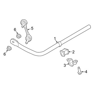 Lincoln OE - Rear Suspension - Stabilizer Bar & Components (Base / Reserve FWD)