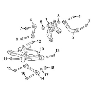 Lincoln OE - Rear Suspension - Suspension Components (AWD)