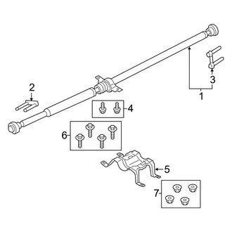 Lincoln OE - Rear Suspension - Drive Shaft (Base / Reserve AWD 2.0L)