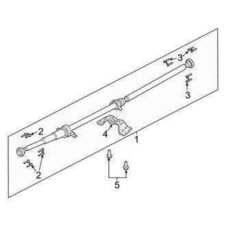Lincoln OE - Rear Suspension - Drive Shaft (AWD 2.7L)