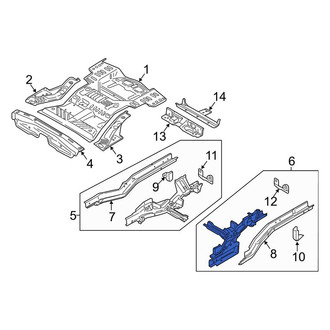 Lincoln OE - Rear Left Frame Side Member Assembly
