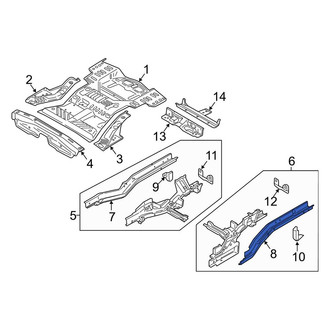 Lincoln OE - Front Right Outer Frame Side Member