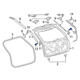 Lincoln OE - Liftgate Support Strut Holder Screw