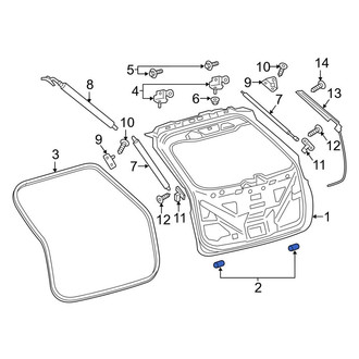 Lincoln OE - Rear Liftgate Stop Bumper