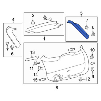 Lincoln OE - Rear Left Liftgate Trim
