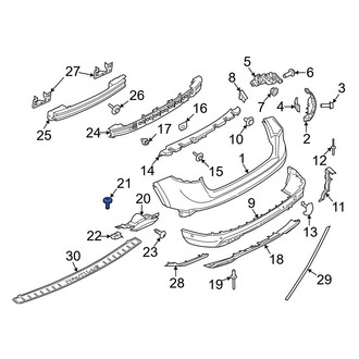 Lincoln OE - Exhaust Tail Pipe Tip Screw