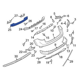 Lincoln OE - Rear Bumper Impact Bar