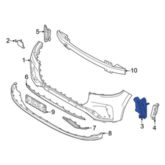 Lincoln OE - Front Right Upper Inner Brake Air Duct