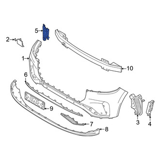 Lincoln OE - Front Left Upper Outer Brake Air Duct