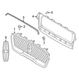 Lincoln OE - Front Bumper & Grille - Grille & Components