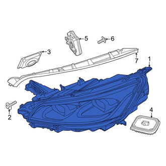 Lincoln OE - Front Left Headlight Assembly