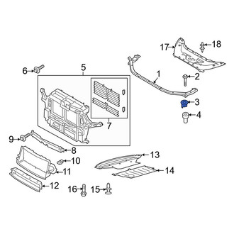 Lincoln OE - Radiator Support Tie Bar Bracket