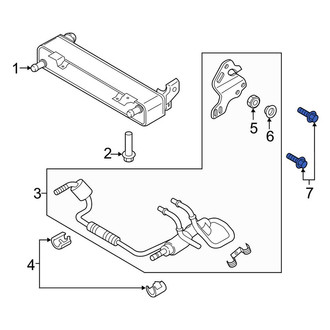 Lincoln OE - Automatic Transmission Oil Cooler Hose Banjo Bolt