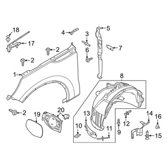 Lincoln OE - Fender & Components (PLUG-IN HYBRID EV-GAS (PHEV))