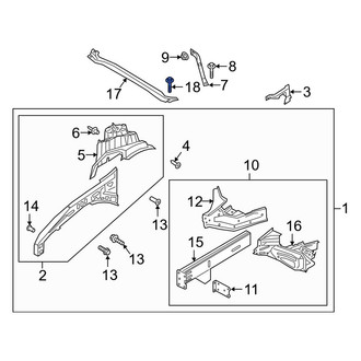 Lincoln OE - Suspension Crossmember Bolt