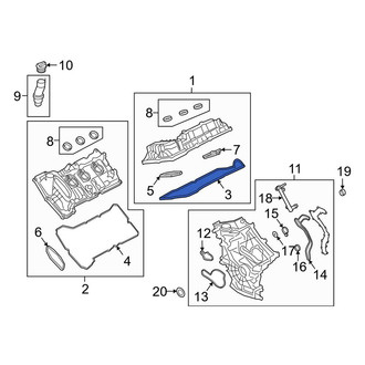 Lincoln OE - Left Inner Engine Valve Cover Gasket