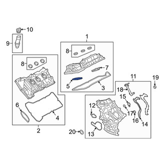 Lincoln OE - Left Inner Engine Valve Cover Gasket