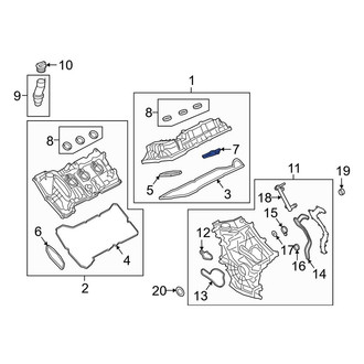 Lincoln OE - Left Inner Engine Valve Cover Gasket