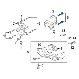 Lincoln OE - Left Engine Mount Bolt