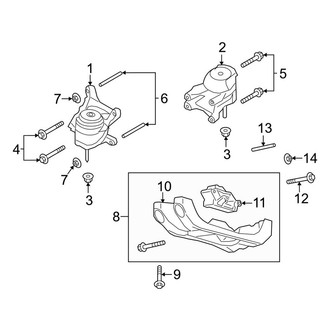 Lincoln OE - Engine & Transmission Mounting (Gas)