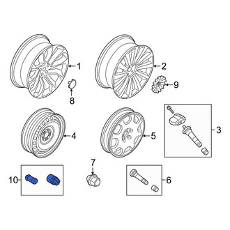 Lincoln OE - Wheel Lock Set