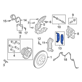 Lincoln OE - Front Disc Brake Pad Set