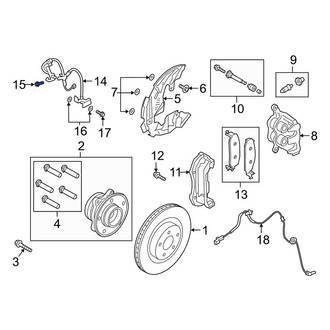 Lincoln OE - Brake Hydraulic Line Screw