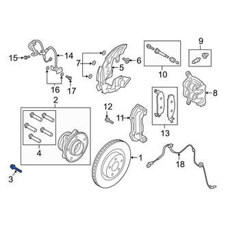 Lincoln OE - Axle Hub Mounting Bolt