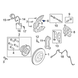Lincoln OE - Brake Dust Shield Bolt