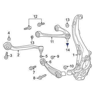 Lincoln OE - Upper Outer Suspension Control Arm Nut