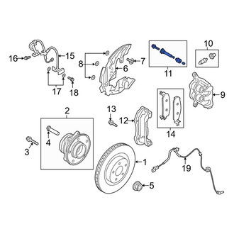 Lincoln OE - Disc Brake Caliper Hardware Kit