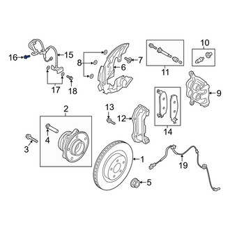 Lincoln OE - Brake Hydraulic Line Screw