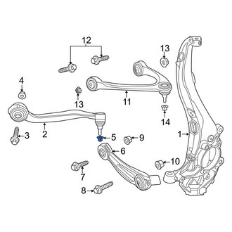 Lincoln OE - Outer Steering Tie Rod Nut