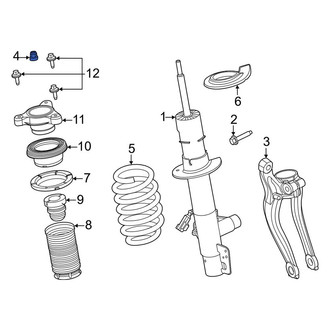 Lincoln OE - Rear Suspension Stabilizer Bar Link Nut