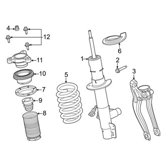 Lincoln OE - Front Suspension - Struts & Components (Continuous Damping)