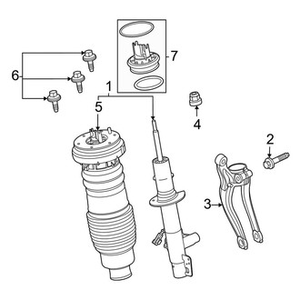 Lincoln OE - Front Suspension - Struts & Components (Independent Suspension, With Air Suspension)