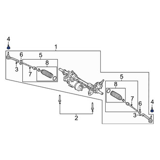 Lincoln OE - Outer Steering Tie Rod Nut