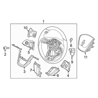 Lincoln OE - Steering Wheel & Trim (W/O Active Steering), (Base / Livery / Reserve)