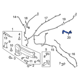 Lincoln OE - Front Windshield Washer Nozzle