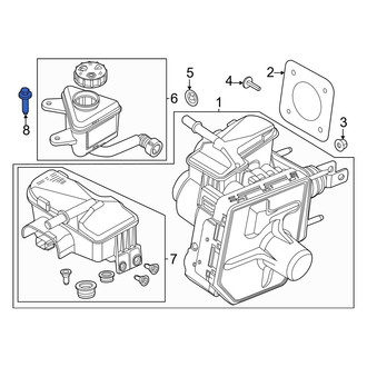 Lincoln OE - Brake Master Cylinder Reservoir Bolt