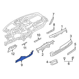 Lincoln OE - Instrument Panel Knee Bolster