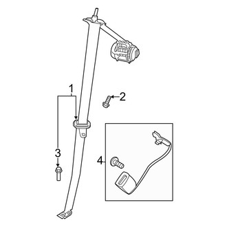 Lincoln OE - Restraint Systems - Third Row Seat Belts