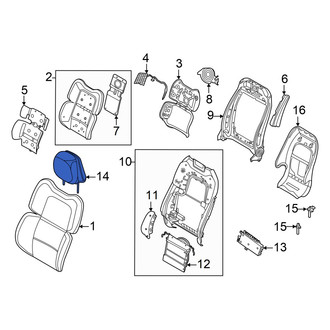 Lincoln OE - Front Left Headrest