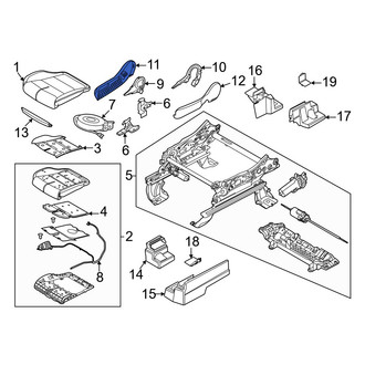 Lincoln OE - Front Left Outer Seat Trim Panel