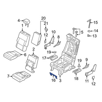 Lincoln OE - Center Seat Frame Trim Panel