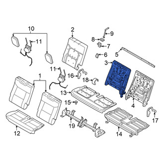 Lincoln OE - Rear Right Seat Back Frame