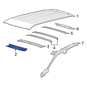 Lincoln OE - Front Roof Header Panel